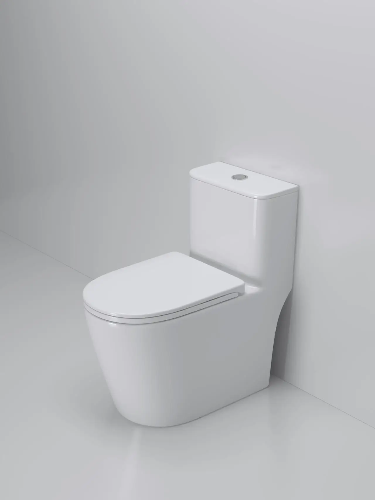 New design sanitary ware one piece ceramic toilet bathroom siphonic flushing water closet supplier