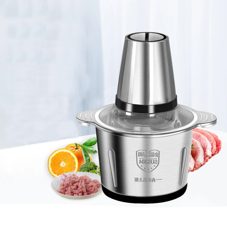 2L 3L 4L Hot Selling 2 and 3 Speed Mini Meat and Vegetable Slicer Chopper  Grater Grinder with 2 and 3 and 5 Blades Meat Grinder Food Processor -  China Food Processor