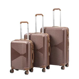 Wholesale New Hardside Luggage Valise De Voyage 3 Pcs Suitcases Bag Trolley Travel ABS Suitcase Set 20" 24" 28" Inch