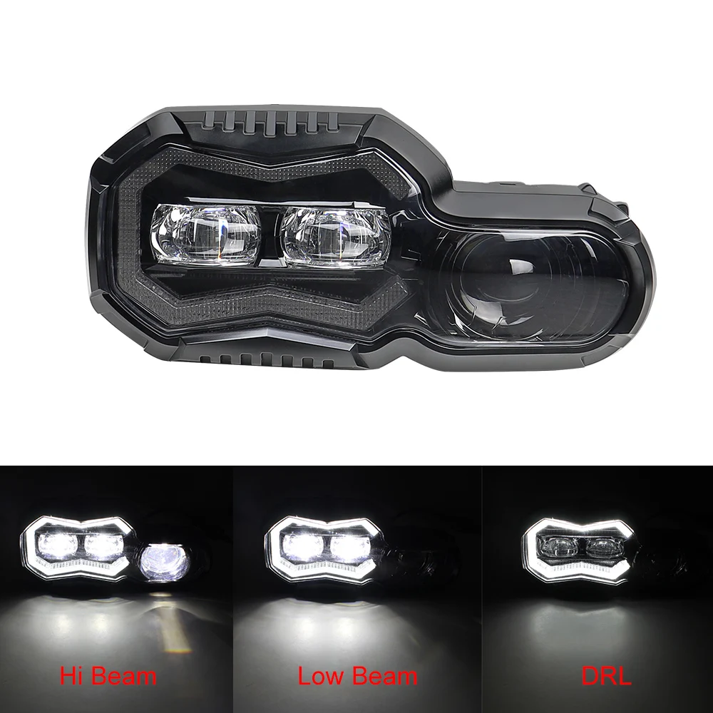 Motorcycle LED Headlight Angle Eye DRL Fit For F800GS F700GS F650GS F800R ADV Projector