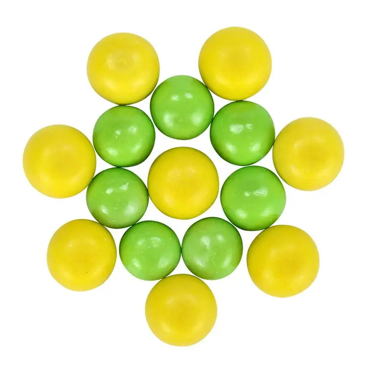 Halal Multi-color Assorted Fruit Flavor 25mm 8g Big Bubble Gum Ball in Jar