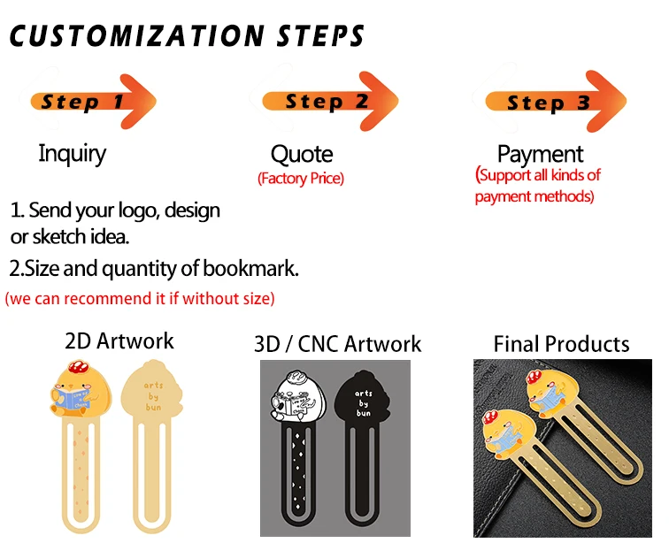 プロモーションギフト エナメル亜鉛合金メタルブックマーク カスタムパーソナライズブックマーク 3D キュート漫画アニメブックマーク ブック用 8