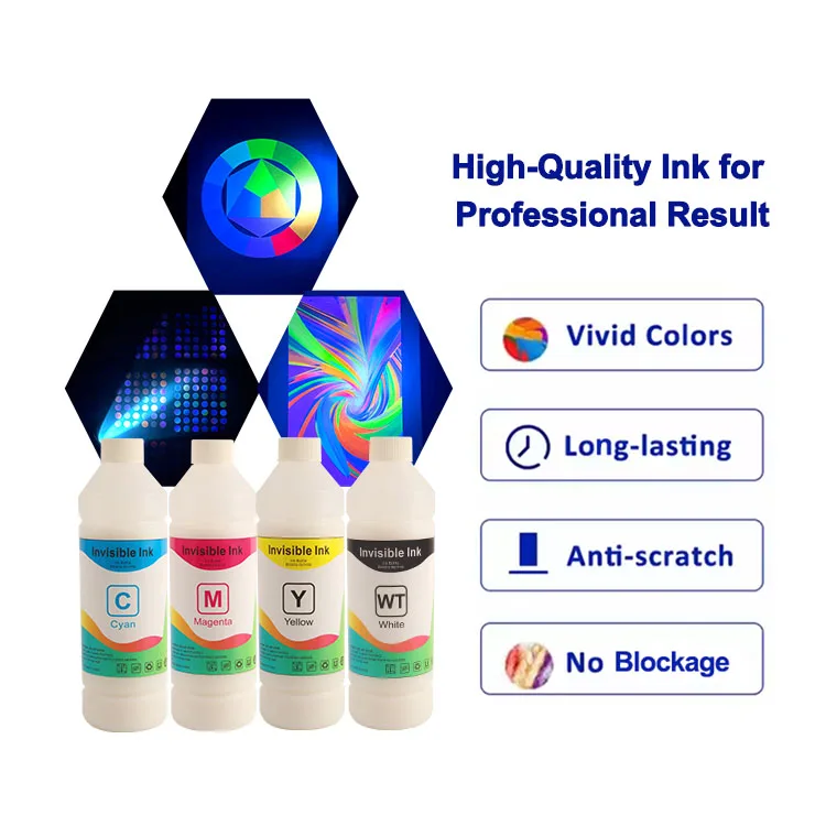 6 Colors UV Invisible Ink - Visible Only under UV Light