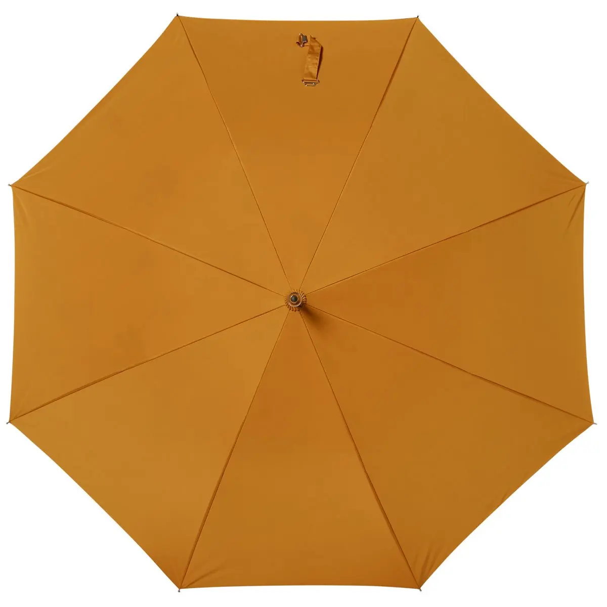 Высококачественный ветрозащитный винтажный зонт для гольфа в желтую полоску с ручным открытием логотипа на заказ/