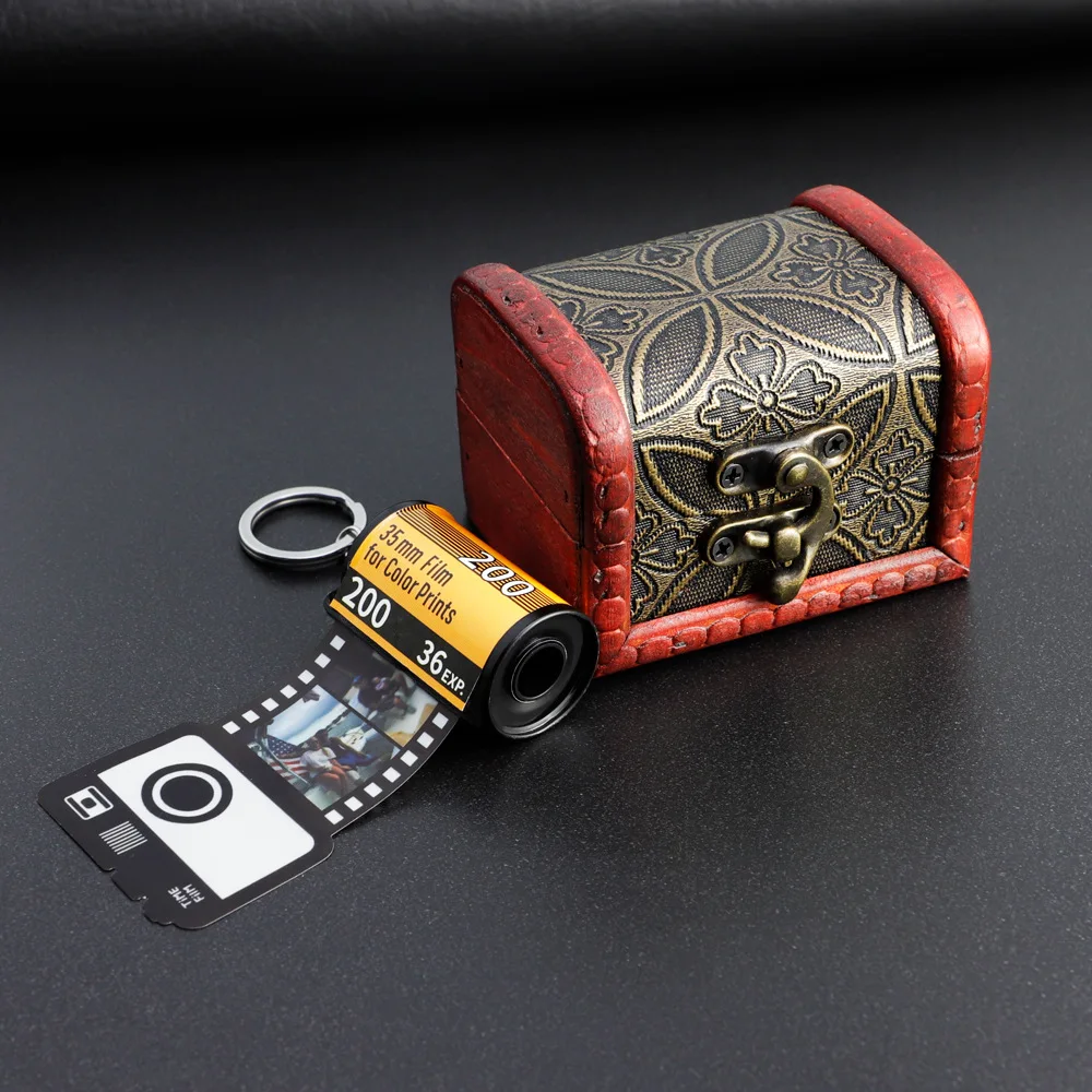 Custom Film Roll Keychain - Personalized Mini Photo Album