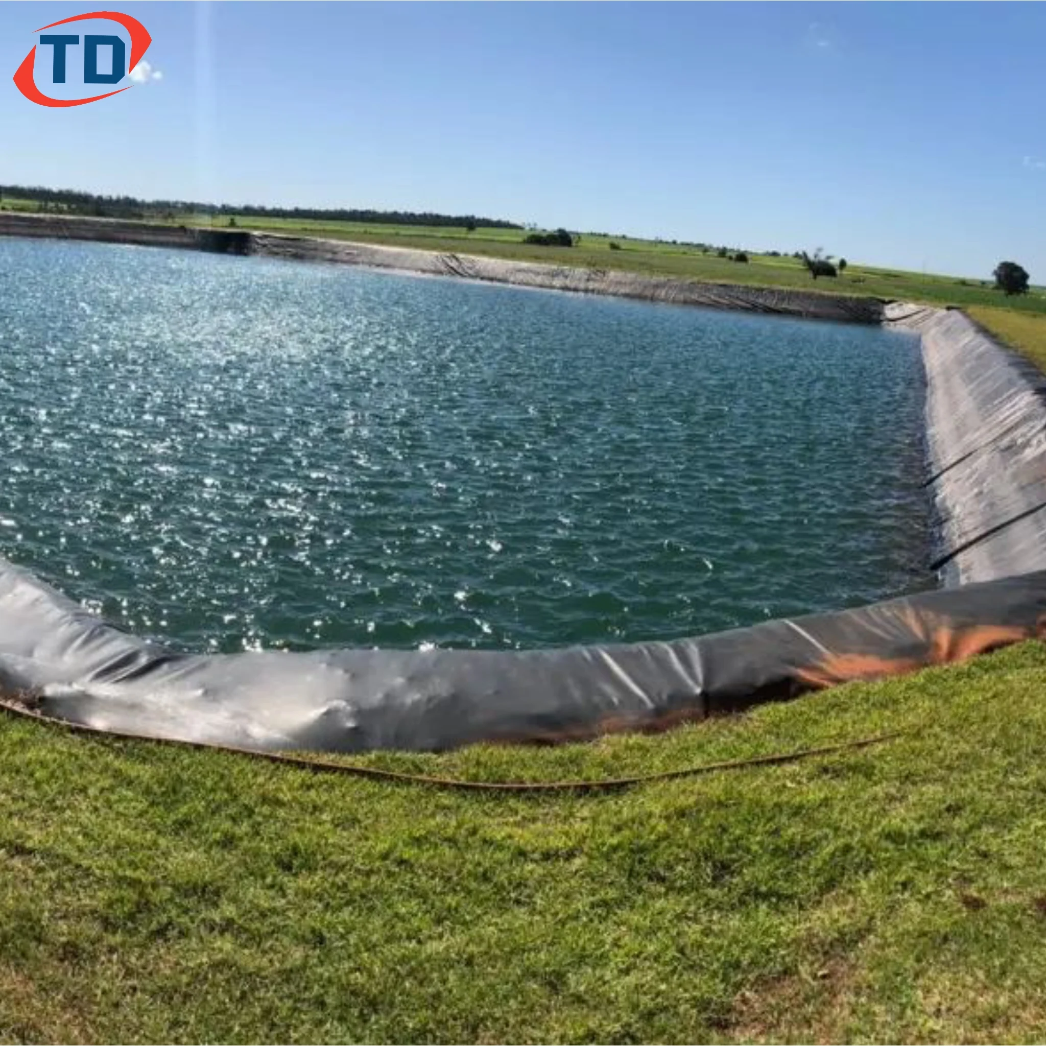 Waterproof LLDPE Geomembrana for Artificial Reservoir Lining Dam Liners 1mm 1.5mm 2mm Geomembranes HDPE Fish Pond Liners 45 Mil