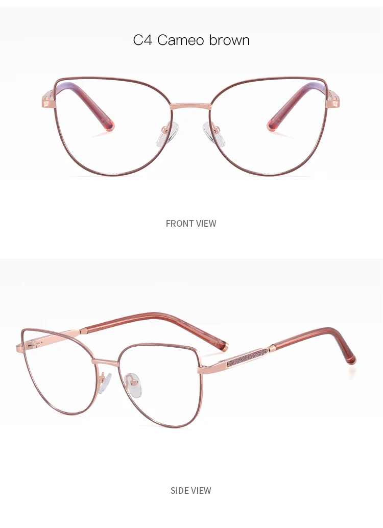 81510 Eyeglasses - Buy New Women's Square Eyeglasses Metal 2024 New ...