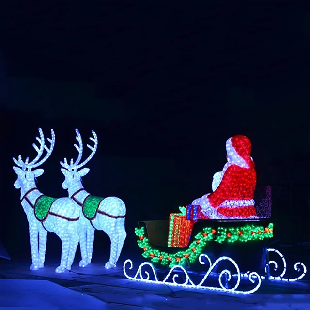 Borsa Regalo Gonfiabile Babbo Natale Con Luci LED - Decorazione Natalizia Per Esterno 1,2m Con Ventilatore E Ancoraggi
