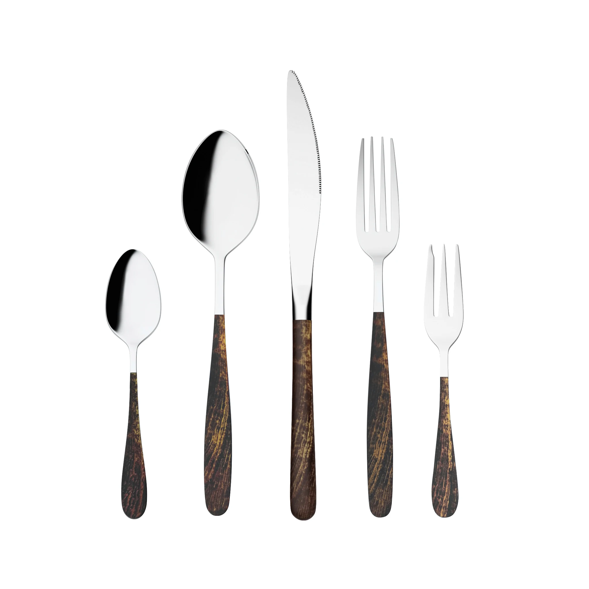 Wooden Tableware Fork Spoon Dinnerware Flatware Cutlery Kitchen Utensils shan 