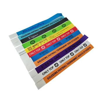 Custom Cheap Printable Tyvek Wrist Bands Waterproof Disposable Hospital Id Qr Code Event Entrance Wristbands