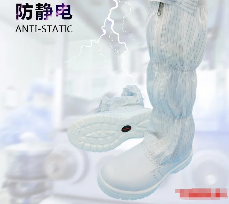 Comfortable Antistatic Boots For Industrial Worker.pu Or Pvc Sole Esd