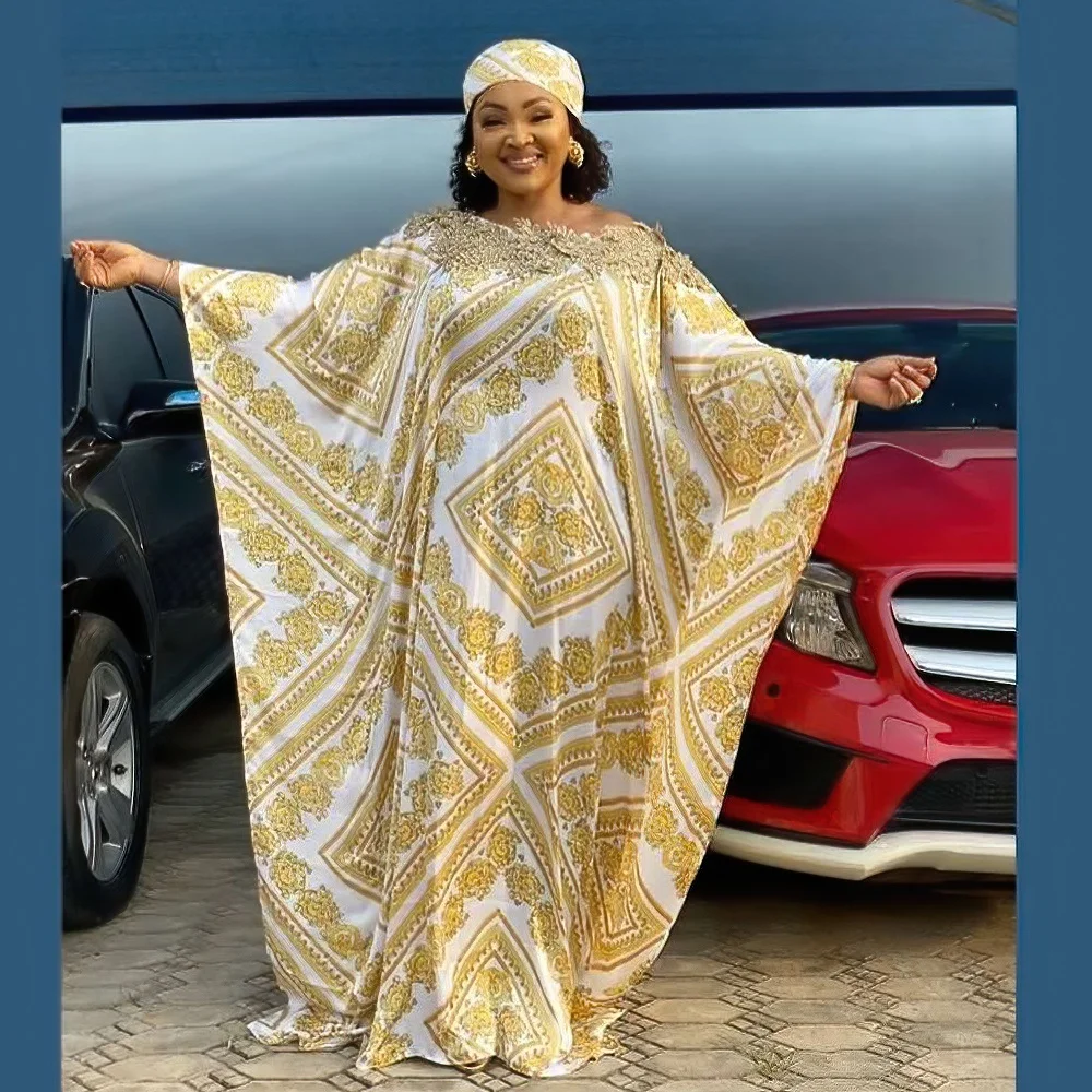white and gold african print dresses African style, mother & daughter long dresses in white and gold
