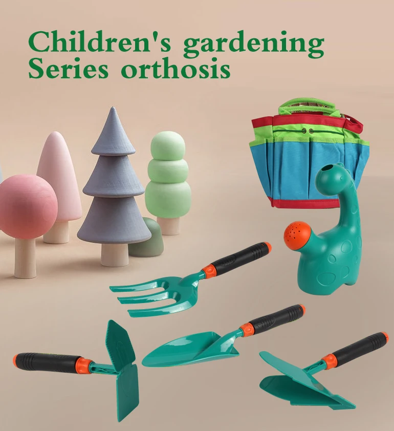 Trending best seller kids child gardening kit tool set flower vegetable planting mini hand gardening garden tool set for kids