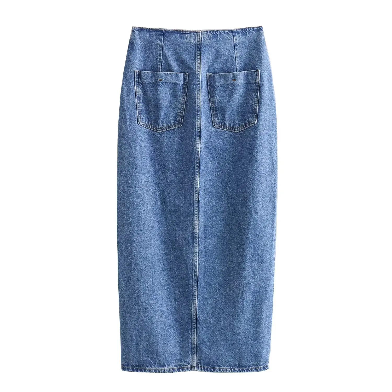 Clothing Manufacturers Vintage Casual Custom Denim Jackets Vests Women's Jackets Vests Midi Skirts Set