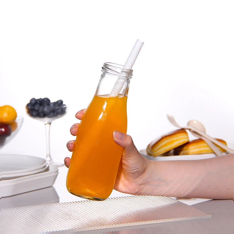 Free Sample 250ml 500ml 1000ml 1 Litre Glass Beverage Bottles for Coffee Milk