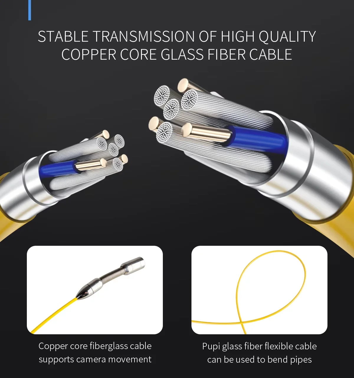 Sewer Camera 512Hz Sonde&Self-Leveling 7inch HD Screen DVR 16GB Drain Camera Waterproof IP68 Endoscope Pipe Inspect Camera manufacture