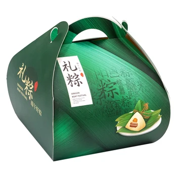 Customized Food Card Box with Special Shape Irregular Packaging Paper Box Printing Drgon Boat Festaival Package Box