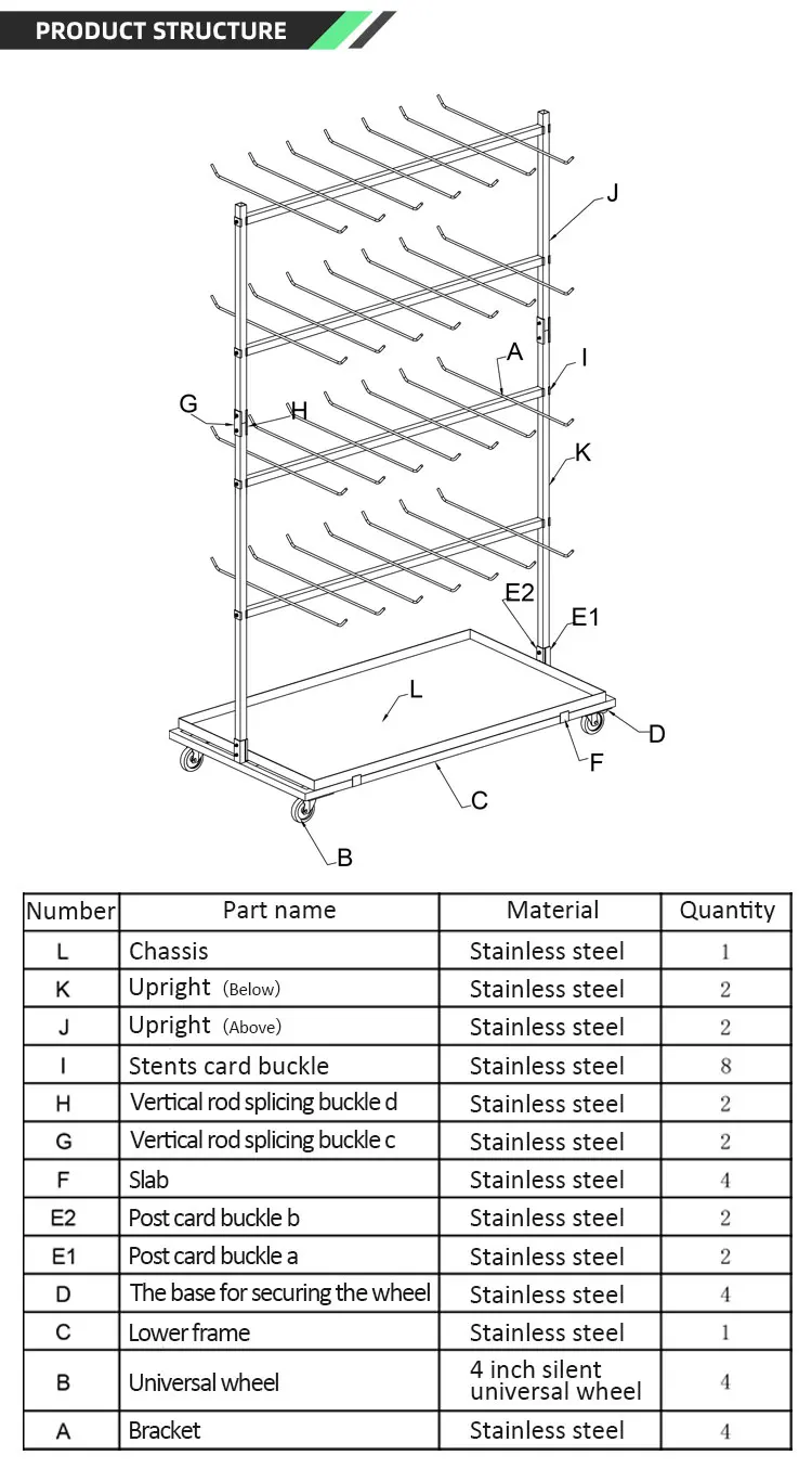 Latest Design Vertical Grow Racks Drying Racks For Medical And