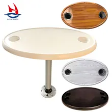 HANSE MARINE Oval Table Top ASA Plastic Table Top High UV and Weather Resistance Accessories for Boat Yacht