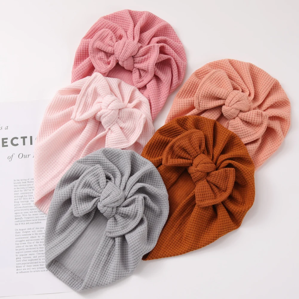 Cute Knit Ball Hair Turban for Toddlers Soft Stylish