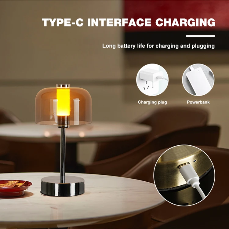 Elegant Simple Design Smart Touch Control Dimmable Acrylic Lampshade Led Table Lamp for Bedroom