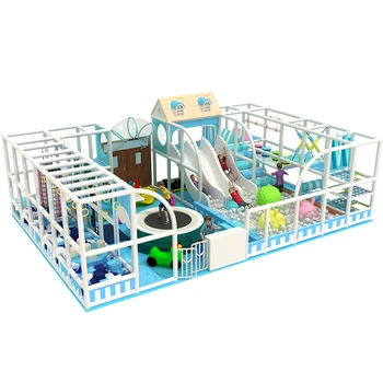 Custom Design Commercial Playground Round Trampoline Indoor Role Play House Light Color Soft Play Indoor Playground for Kids