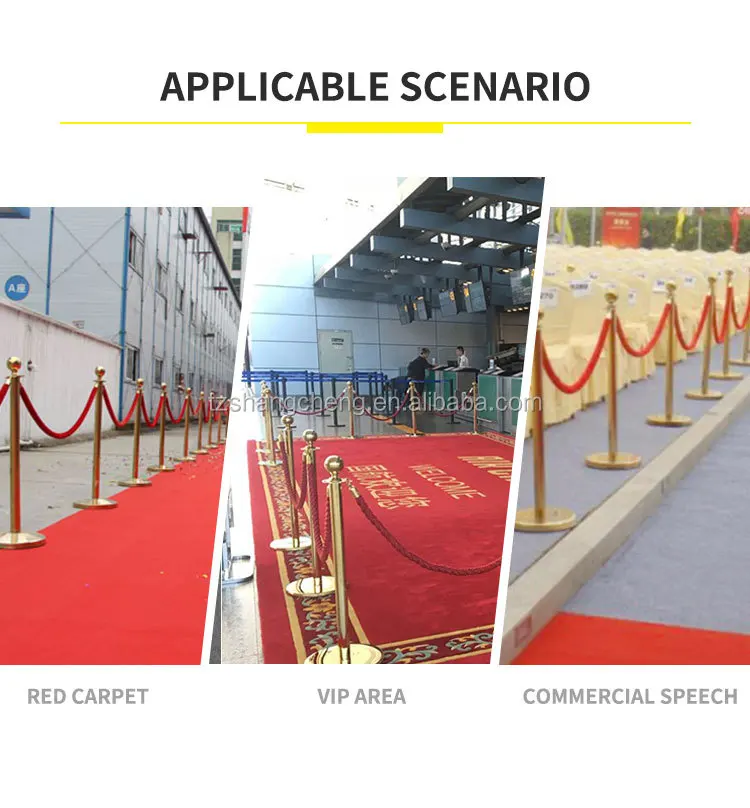 product crowd control stanchion retractable barrier set black stanchions with 13lb retractable belts safety crowd control ropes-5