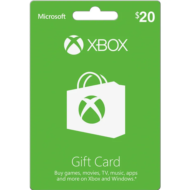 xbox 20 gift card