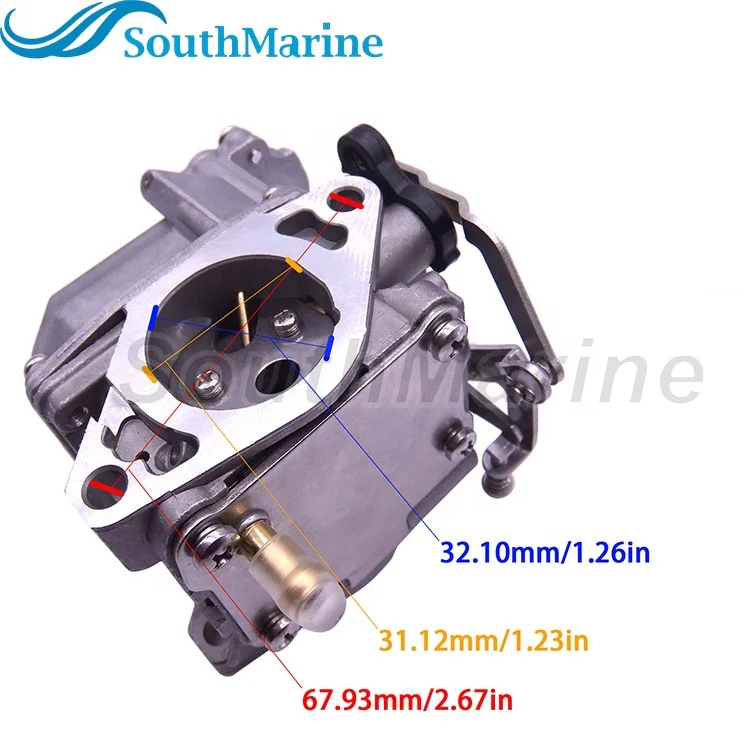 Pour Tohatsu 2 Temps 3.5hp 2.5hp Bateau Moteur Hors-bord Carburateur 3D5-03100 3F0-03100-4 3F0-03100 Carburateur de Moto