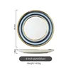 Plato de 8 pulgadas (azul)
