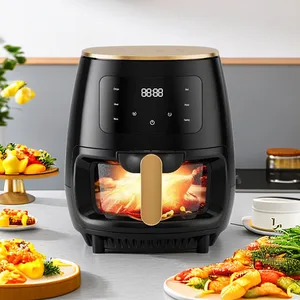 Factory Selling Directly Black 6L 7.5L 8L Smart Digital air Fryer
