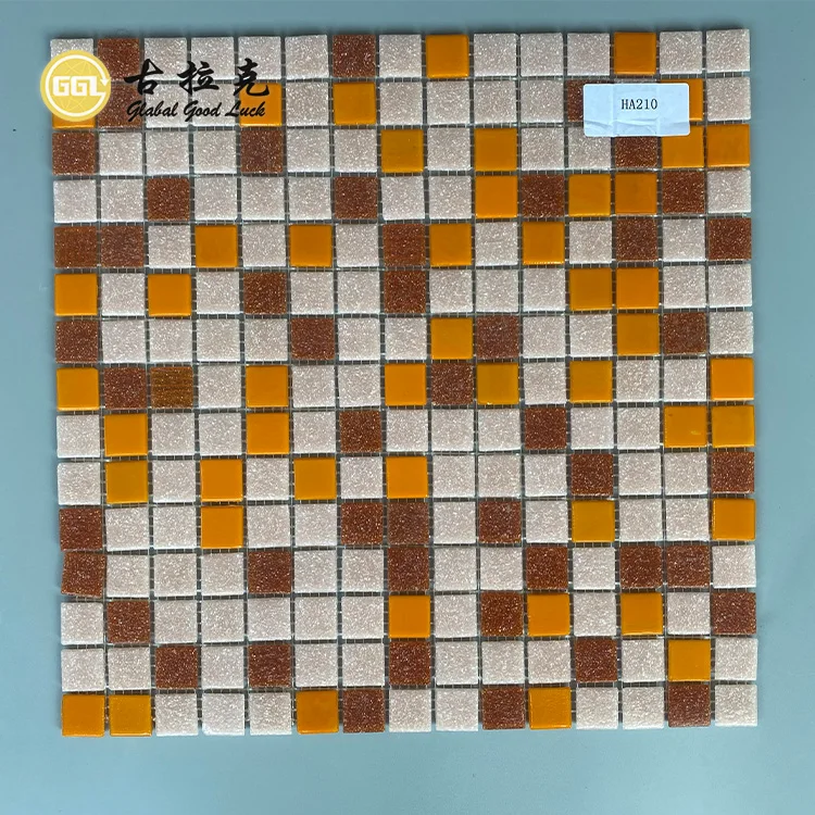 Mosaic Tiles Colorful Glass Mosaic for Hotel Bathroom Kitchen factory