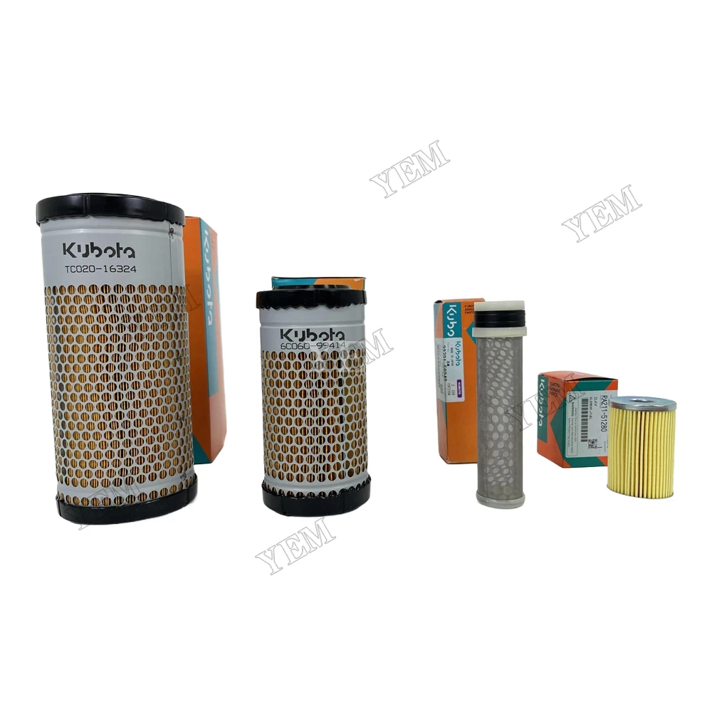 Stock Complete V2607 V3007 V3307 Air Filter for Kubota Engine Spare Parts for Kubota Air Filter