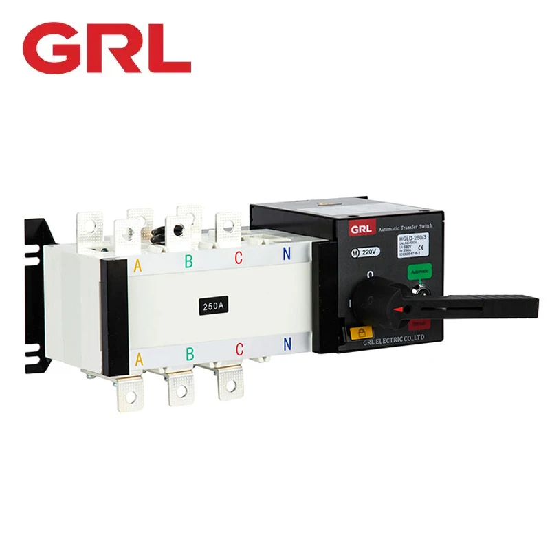 AC DC Automatic Transfer Switch for Generator Dual Power 4P 400V 100A ATS