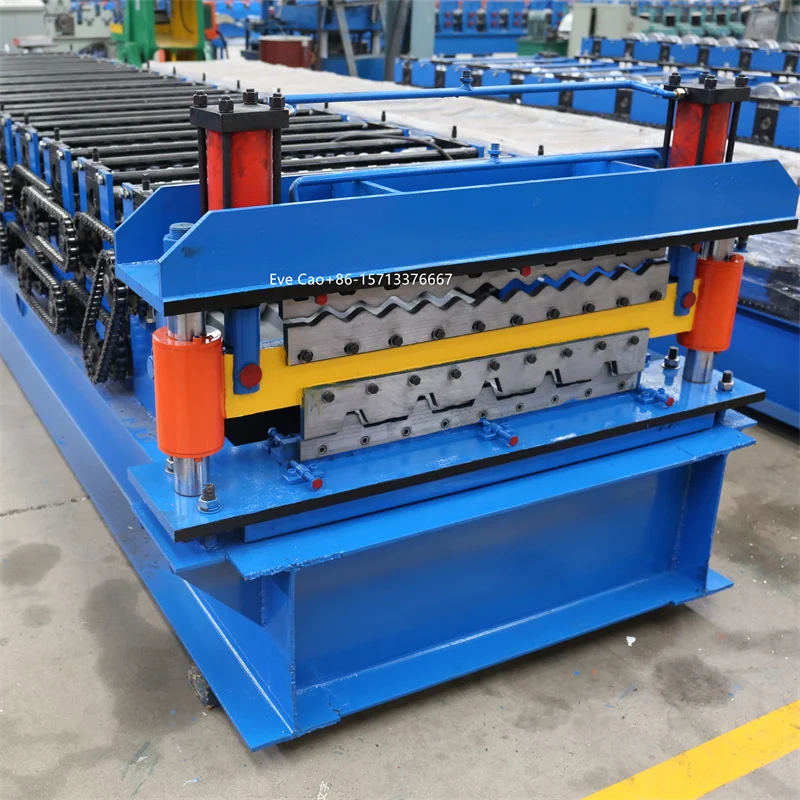 Slate Making Machine Double Layer Roof Slate Metal Tile Making Machine Trapezoidal ...