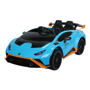 Lamborghini Licensed Kids Electric Drift Car High Quality Plastic Ride-on Toy Rubber Tire Wheel Battery Power for Two Children