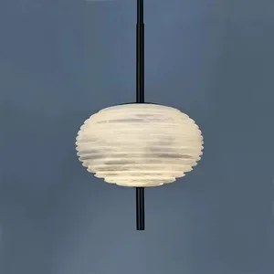 Designer Villa Engineering Spanish Marble Chandelier for Living Room and Staircase Irregularly Shaped Pendant Lights