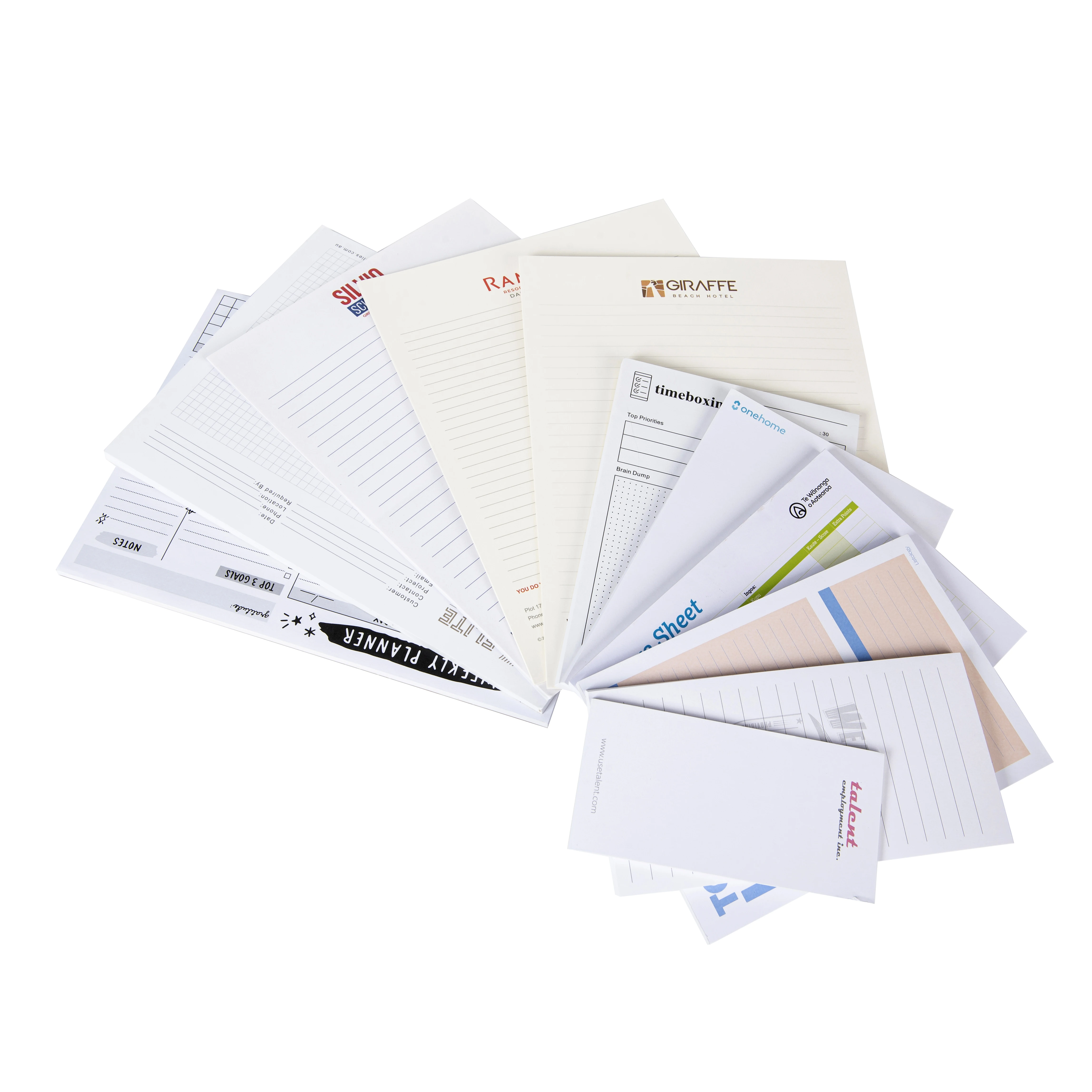 Customized Small Sticky Writing Paper NotePad New Design Personalized Magnetic Self-Adhesive Memo Pad Office School Bulk Packing