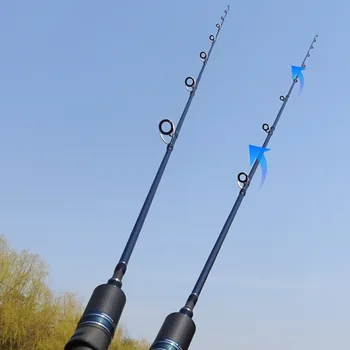 Slow Roll Offshore Boat Fishing Fuji OSIC Top Ring Iron Rod 1.93m Semi-Solid Carbon Super Hard Tone One and a Half Sections – Hard Lure – view 5