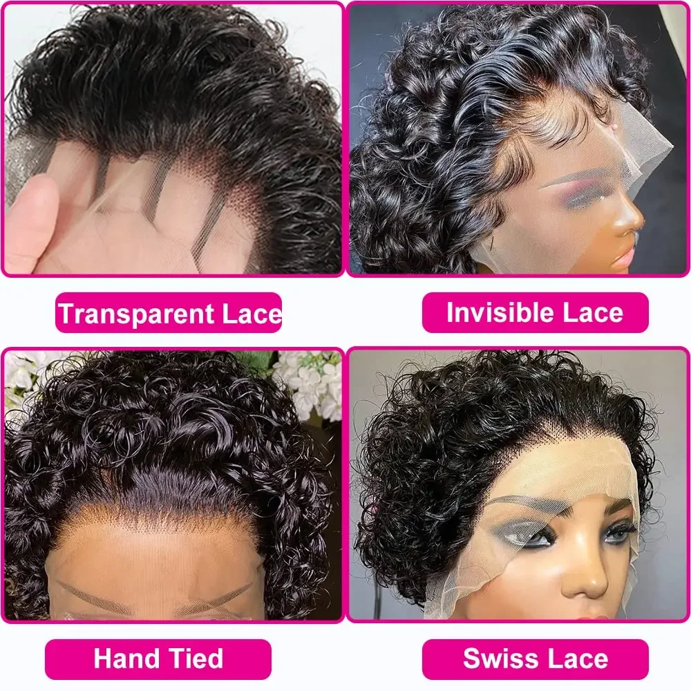 Short Curly Human Hair Wig Brazilian Remy Human Hair Short Pixie Cut Wigs Soft Cheap Wig Free Shipping For Black Women_voghion.com