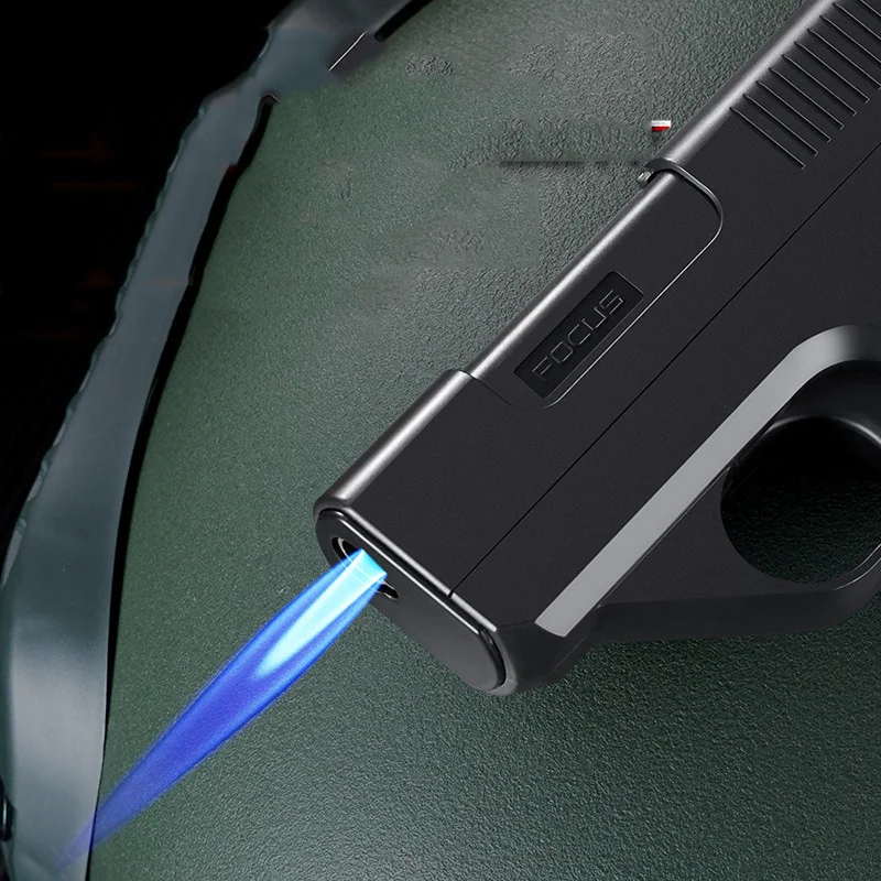 Airo Creative Cigarette Case Lighter 2 In 1 Torch Blue Flame Gun