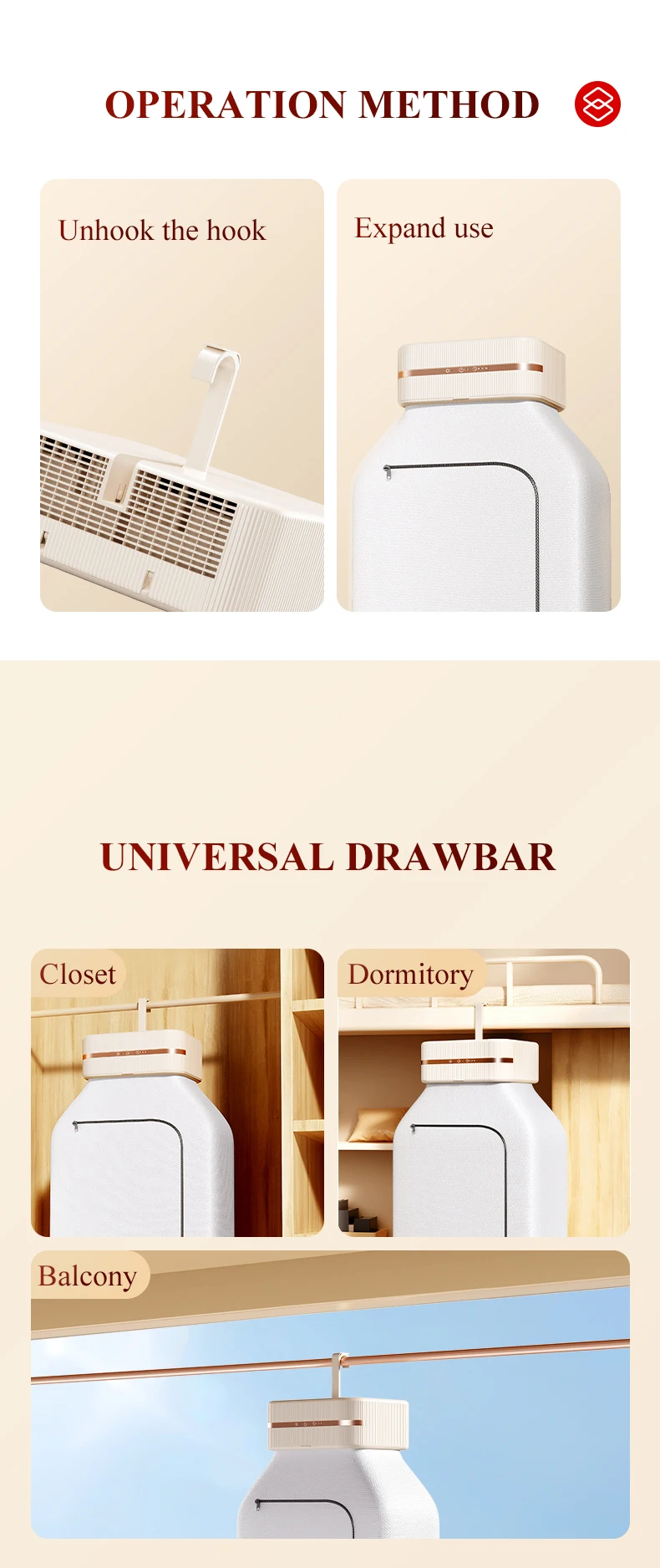 Imycoo New Arrival Uv Folding Portable Compact Clothes Dryer Machine