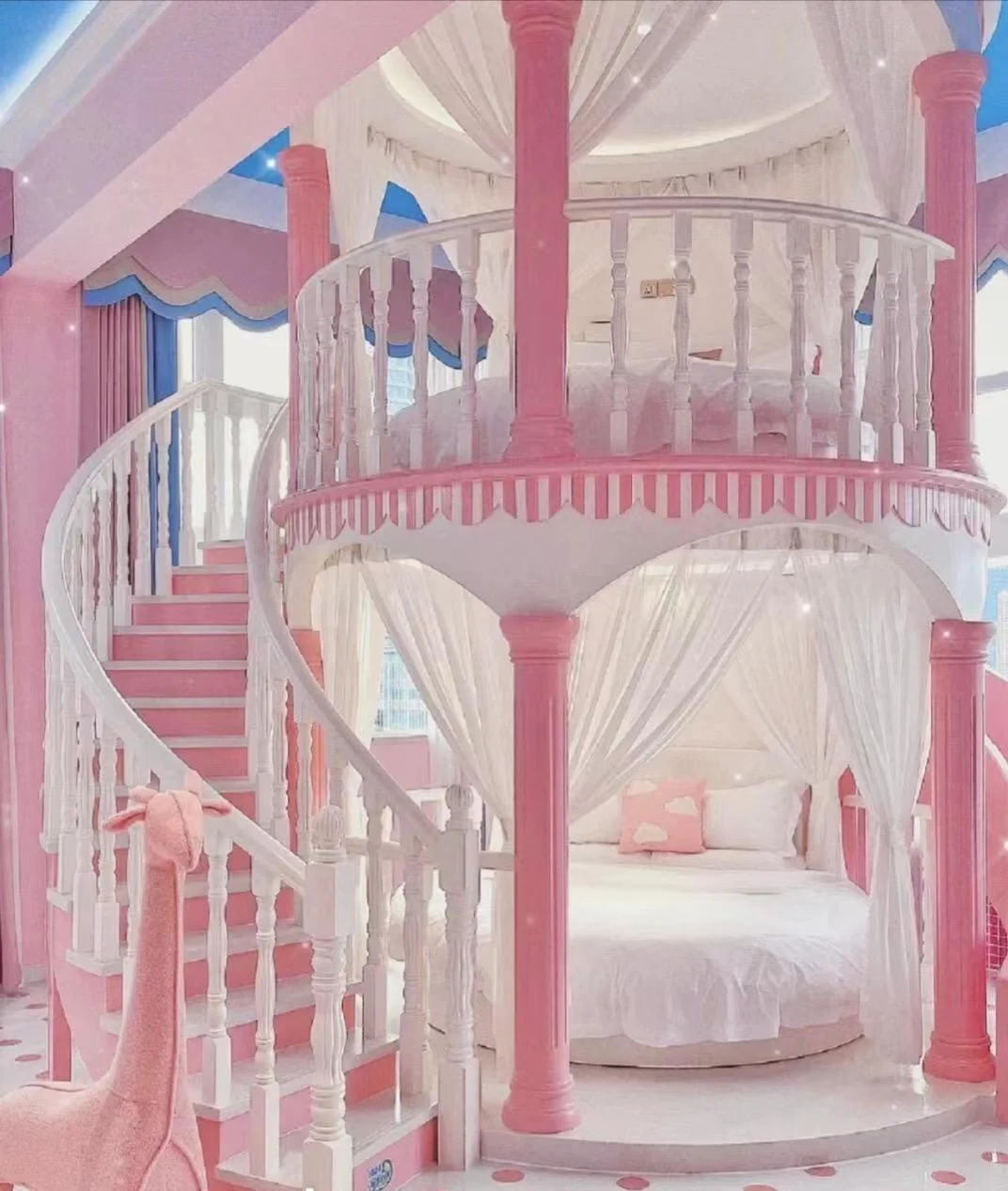 Custom Luxury Boys Girls Playroom Castle Bunk Beds With Slide Modern ...