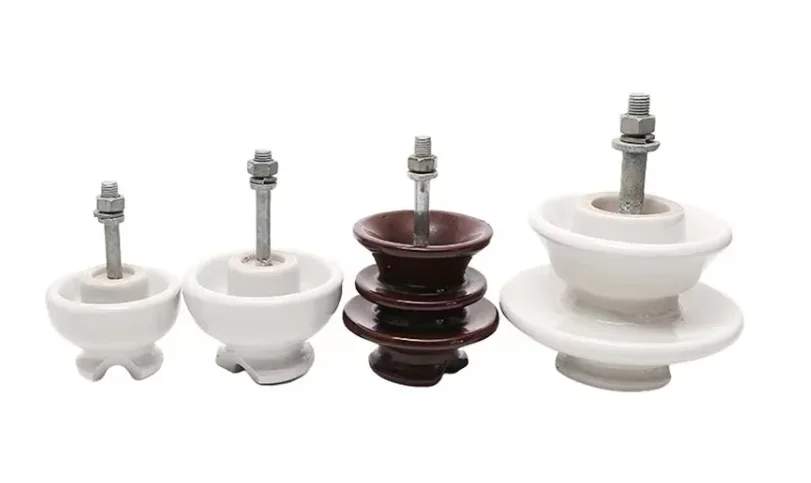 Custom pin type porcelain insulators high voltage ceramic P-20T