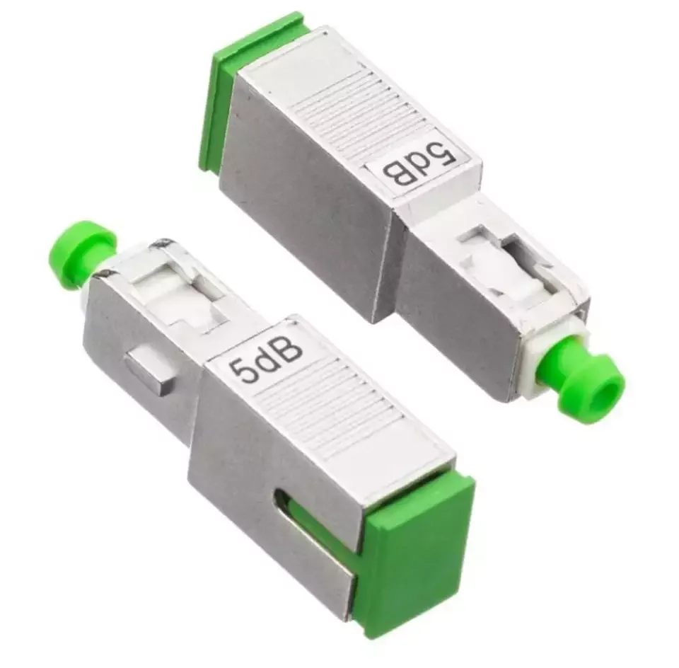 Пластиковый волоконно-оптический аттенюатор 2DB LC/UPC Female-Male