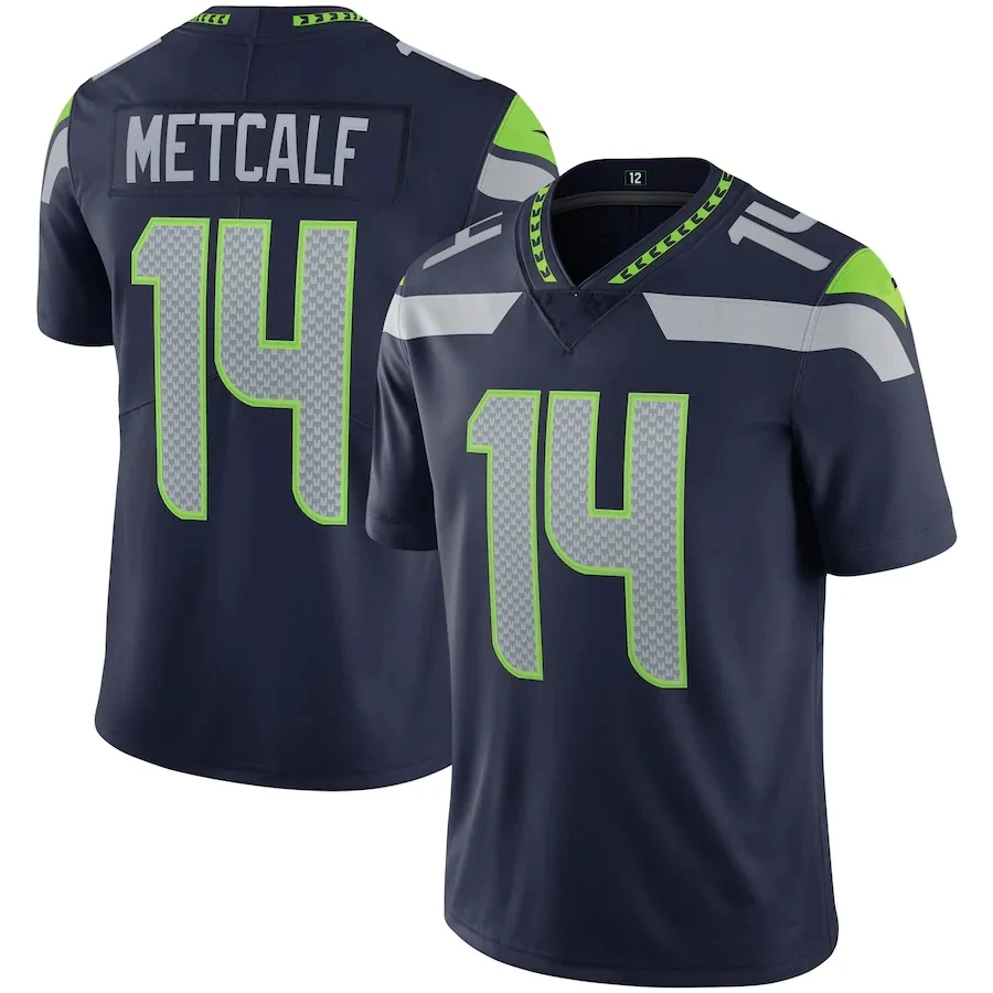 Nike Boys' Seattle Seahawks D.K. Metcalf #14 Navy Game Jersey