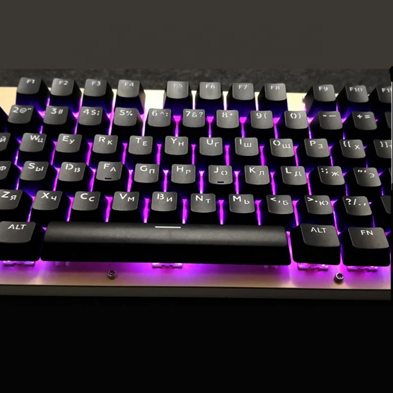 キーキャップ　万国博覧会（Expo）黒半透明バージョン Amazon | 108キー半透明キーキャップルキーボード用キーキャップ