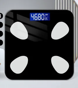 Small for Bluetooth Electronic Scale for Intelligent Weighing Body Fat Measurement Straight Hair Household Charging Scale