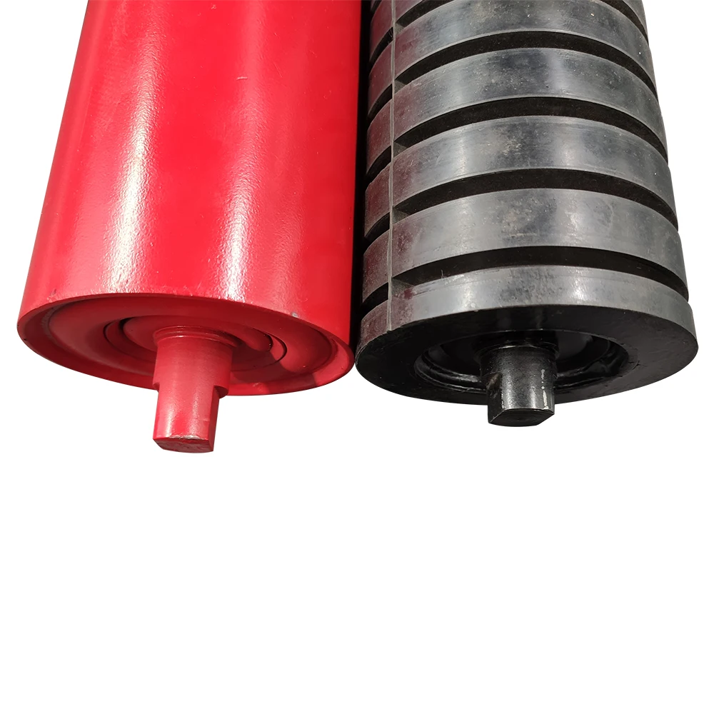 Standard Mining Conveyor Belt Parts SGS Return Conveyor Roller 76MM Dia