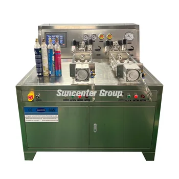 PLC Control High Pressure Dual Station CO2 Filling Machine for 0.6L Sodastream Cylinder